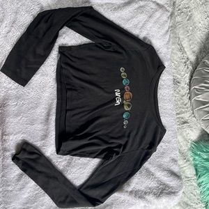 gray oversized t shirt cropped size s